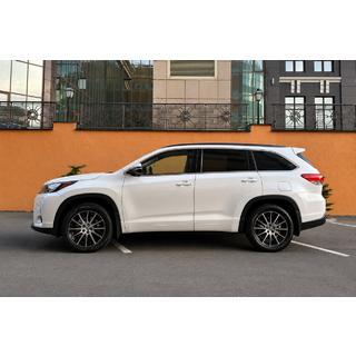 Integrētie jumta reliņi melni OEM (ABS plastmasa) Toyota Highlander 2013–2019 foto 2