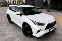 Toyota Highlander 2019– Melni OEM jumta reliņi (ABS plastmasa) foto 1
