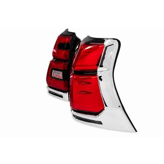 LED aizmugurējie lukturi Chrome V1 (2017-2023, 2 gab.) Toyota Land Cruiser Prado 150 2009–2023 foto 4