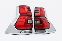 Toyota Land Cruiser Prado 150 2009–2023 LED aizmugurējie lukturi Chrome V2 (2017-2023, 2 gab.) foto 6