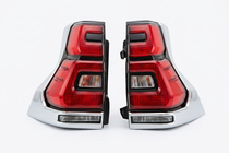 Toyota Land Cruiser Prado 150 2009–2023 LED aizmugurējie lukturi Chrome V2 (2017-2023, 2 gab.) foto 2