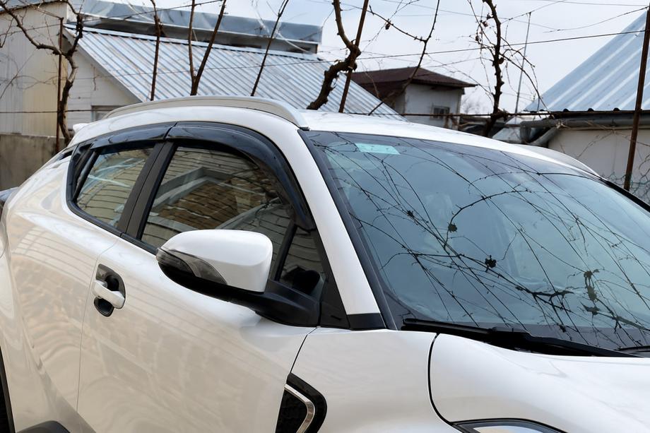 Toyota C-HR 2016–2023 Integrētie jumta reliņi pelēki OEM (ABS plastmasa, uzstādīšana ar līmi) Image