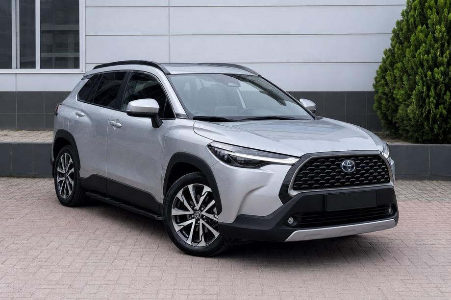 Toyota Corolla Cross 2020– Integrētie jumta reliņi, melni OEM (alumīnijs) Foto 1