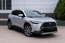 Toyota Corolla Cross 2020– Integrēti jumta reliņi, pelēki OEM (alumīnijs) foto 1