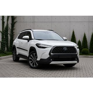 Integrētie jumta reliņi, melni OEM (ABS plastmasa, uzstādīšana ar līmi) Toyota Corolla Cross 2020– foto 1