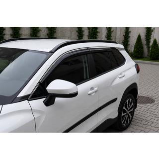 Integrētie jumta reliņi, melni OEM (ABS plastmasa, uzstādīšana ar līmi) Toyota Corolla Cross 2020– foto 4