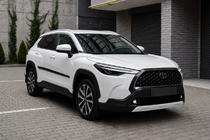 Toyota Corolla Cross 2020– Integrētie jumta reliņi pelēki OEM (ABS plastmasa, uzstādīšana ar līmi) foto 3