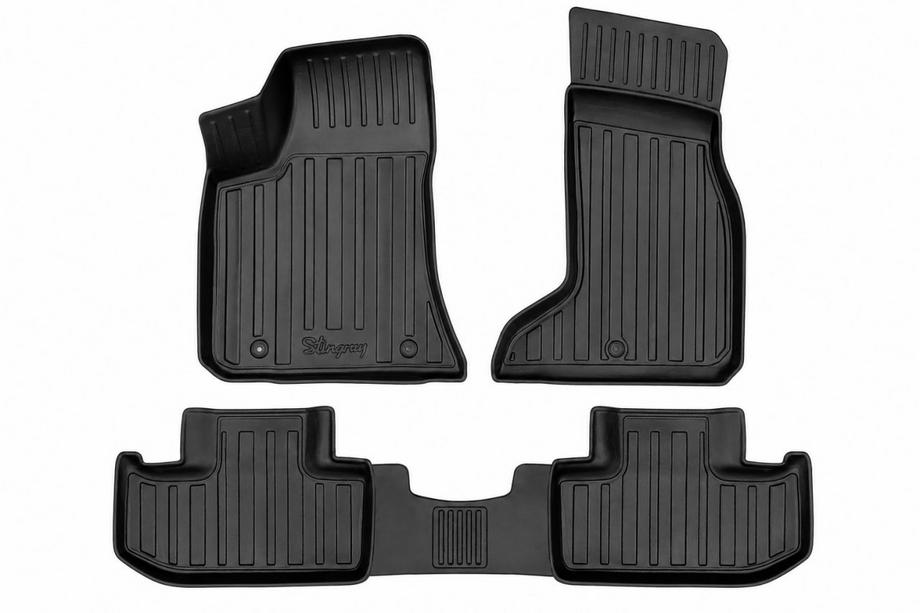 Dodge Challenger 2008–2023 Stingray 3D gumijas salona paklājiņi (4WD, 4 gab.) Image