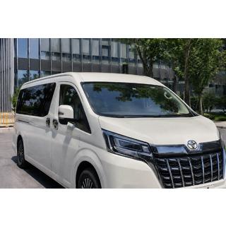 Integrētie jumta reliņi pelēki OEM (2019-, long, alumīnijs, uzstādīšana ar līmi) Toyota HiAce foto 2