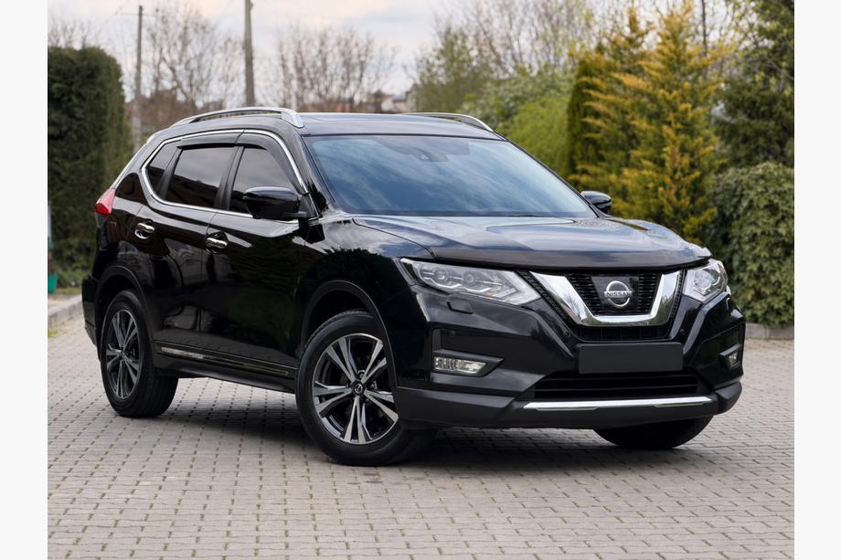 Nissan X-trail T32/Rogue 2014–2021 Pelēki OEM jumta reliņi (alumīnijs, uzstādīšana ar līmi) Foto 1