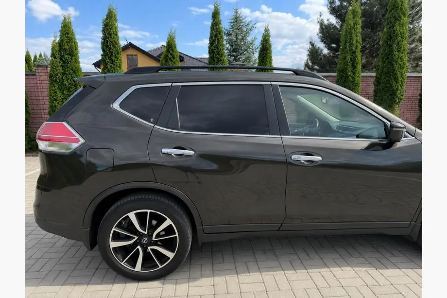Nissan X-trail T32/Rogue 2014–2021 Melni OEM jumta reliņi (X-trail, alumīnijs) Image