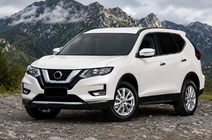 Nissan X-trail T32/Rogue 2014–2021 Integrētie jumta reliņi melni OEM (X-trail, alumīnijs, uzstādīšana ar līmi) foto 1