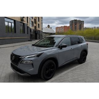 Integrētie jumta reliņi melni OEM (ABS plastmasa) Nissan X-trail T33/Rogue 2022– foto 1