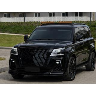 Melni jumta reliņi (alumīnijs) Nissan Patrol Y62 2010–2024 foto 2