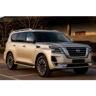 Pelēki jumta reliņi (alumīnijs) Nissan Patrol Y62 2010–2024