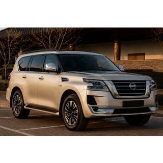 Melni jumta reliņi (alumīnijs) Nissan Armada 2016–2024