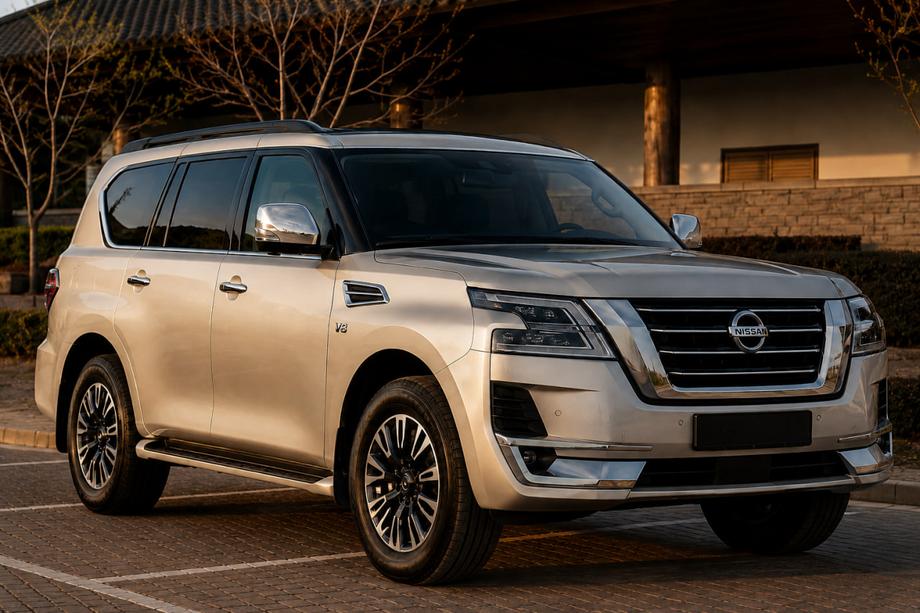 Nissan Armada 2016–2024 Melni jumta reliņi (alumīnijs) Image