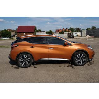 OEM jumta reliņi, pelēki (ABS plastmasa, uzstādīšana ar līmi) Nissan Murano 2014– foto 1