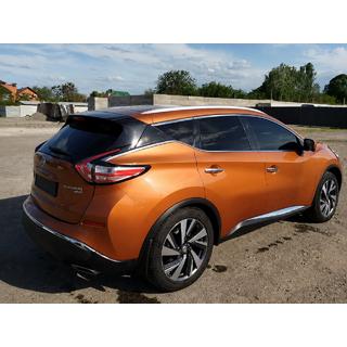 OEM jumta reliņi, pelēki (ABS plastmasa, uzstādīšana ar līmi) Nissan Murano 2014– foto 2