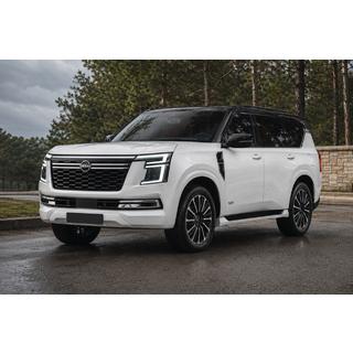 Integrētie jumta reliņi melni OEM (alumīnijs) Nissan Patrol Y63 2025– foto 1