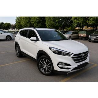 Integrētās jumta reliņas, melnas OEM (ABS plastmasa, līmējama uzstādīšana) Hyundai Tucson TL 2016–2021 foto 2