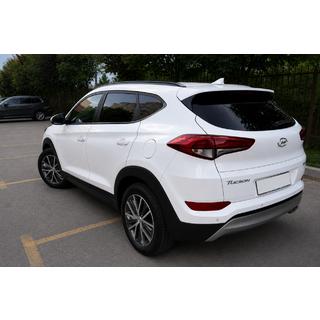 Integrētās jumta reliņas, melnas OEM (ABS plastmasa, līmējama uzstādīšana) Hyundai Tucson TL 2016–2021 foto 3