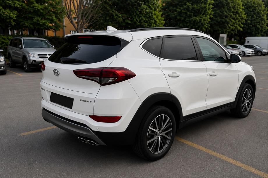 Hyundai Tucson TL 2016–2021 Integrētās jumta reliņas, melnas OEM (ABS plastmasa, līmējama uzstādīšana) Image