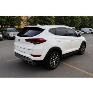 Integrētie jumta reliņi pelēki OEM (ABS plastmasa, uzstādīšana ar līmi) Hyundai Tucson TL 2016–2021 foto 1