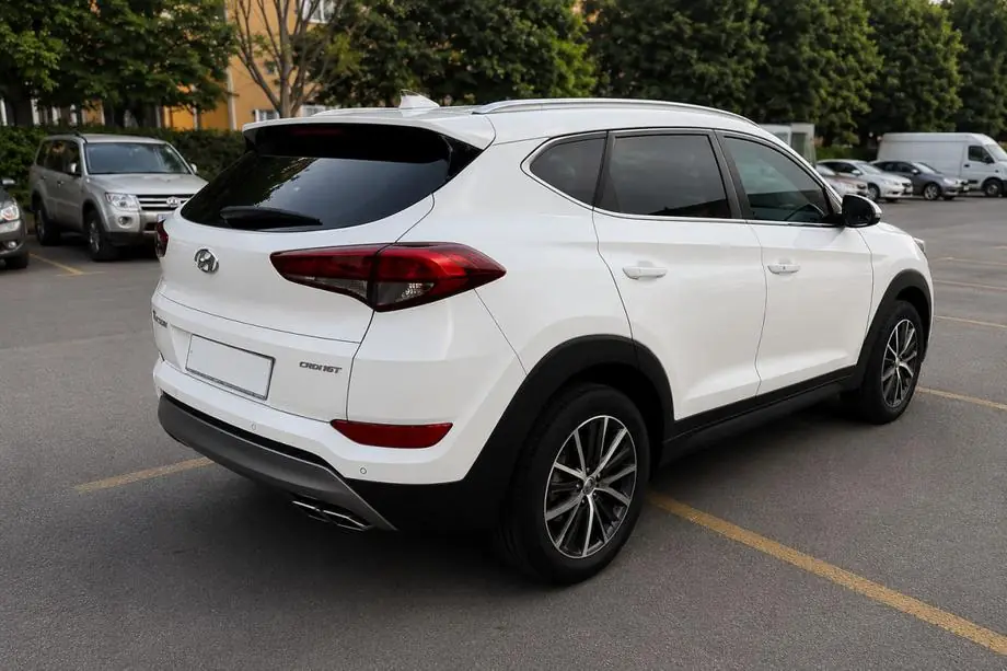 Hyundai Tucson TL 2016–2021 Integrētie jumta reliņi pelēki OEM (ABS plastmasa, uzstādīšana ar līmi) Image