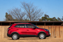 Hyundai Creta 2014–2020 Integrētie jumta reliņi pelēki OEM (ABS plastmasa, uzstādīšana ar līmi) foto 1