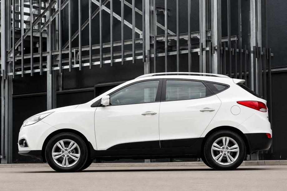 Hyundai IX-35 2010–2015 OEM jumta reliņi, pelēki (ABS plastmasa, uzstādīšana ar līmi) Foto 1