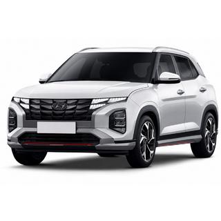 Pelēki OEM jumta reliņi (alumīnijs, uzstādīšana ar līmi) Hyundai Creta 2021–