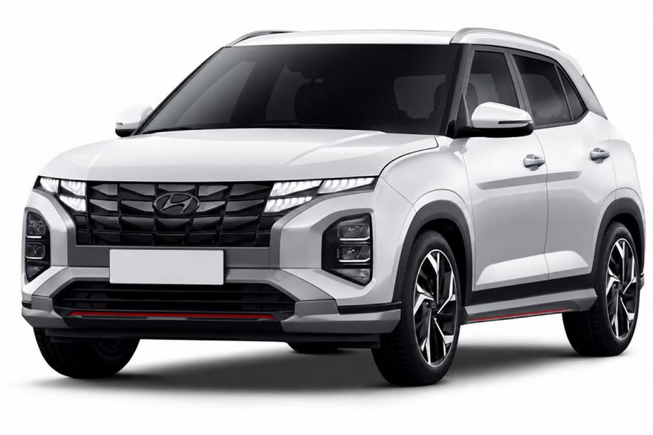 Hyundai Creta 2021– Pelēki OEM jumta reliņi (alumīnijs, uzstādīšana ar līmi) Image