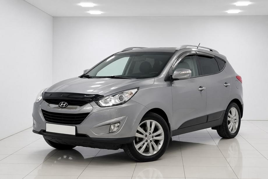 Hyundai IX-35 2010–2015 Pelēki OEM jumta reliņi (alumīnijs, uzstādīšana ar līmi) Foto 1