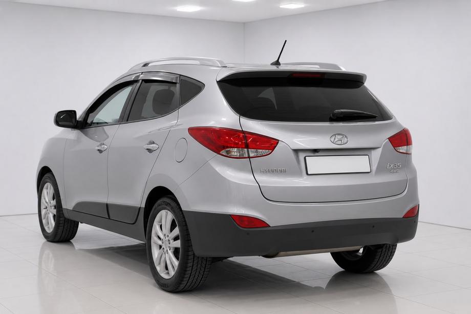 Hyundai IX-35 2010–2015 Pelēki OEM jumta reliņi (alumīnijs, uzstādīšana ar līmi) Foto 3