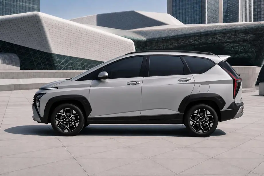 Hyundai Stargazer 2022– Integrētie jumta reliņi melni OEM (alumīnijs) Image
