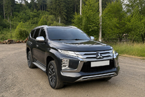 Mitsubishi Pajero Sport 2015– Integrētas jumta reliņas pelēkas OEM (2019-, alumīnijs) foto 3