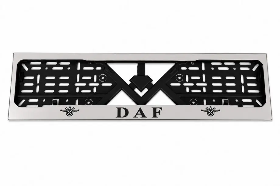 DAF Hromēts numura zīmes rāmītis (1 gab., nerūsējošais tērauds) Image