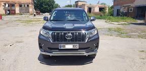Toyota Land Cruiser Prado 150 2009–2023 Priekšējais aizsargstienis ST014 (nerūsējošais tērauds) 60/42 mm foto 7