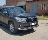 Toyota Land Cruiser Prado 150 2009–2023 Priekšējais aizsargstienis ST014 (nerūsējošais tērauds) 60/42 mm foto 11
