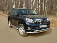 Toyota Land Cruiser Prado 150 2009–2023 Priekšējais aizsargstienis ST014 (nerūsējošais tērauds) 60/42 mm foto 6