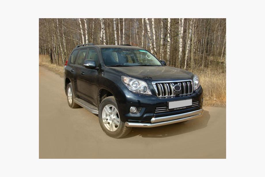 Toyota Land Cruiser Prado 150 2009–2023 Priekšējais aizsargstienis ST014 (nerūsējošais tērauds) 60/60 mm Foto 6