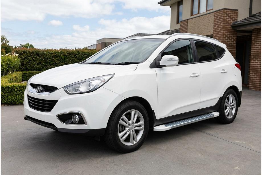 Hyundai IX-35 2010–2015 Sānu pakāpieni Allmond White (2 gab., alumīnijs) Image