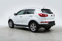 Kia Sportage 2010–2015 Sānu pakāpieni Allmond White (2 gab., alumīnijs) foto 1