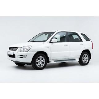 Sānu pakāpieni Allmond White (2 gab., alumīnijs) Kia Sportage 2004–2010 foto 1