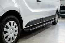 Fiat Talento 2016– Sānu kāpšļi Tayga Black (2 gab., alumīnijs) foto 1