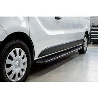 Sānu kāpšļi Tayga Black (2 gab., alumīnijs) Fiat Talento 2016–
