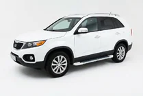 Kia Sorento II XM 2009–2014 Sānu pakāpieni Allmond White (2 gab., alumīnijs) foto 1