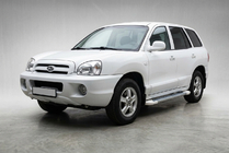 Hyundai Santa Fe 1 2000–2006 Sānu pakāpieni Allmond White (2 gab., alumīnijs) foto 1