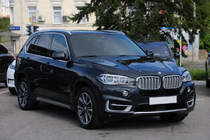 BMW X5 F15 2013–2018 Integrēti jumta reliņi, hromēti OEM (alumīnijs) foto 1
